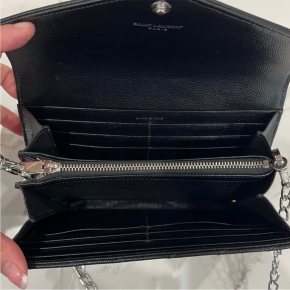 Yves Saint Laurent Cassandre envelope flap wallet on chain - Picture 7 of 15